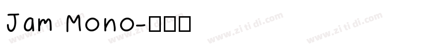 Jam Mono字体转换